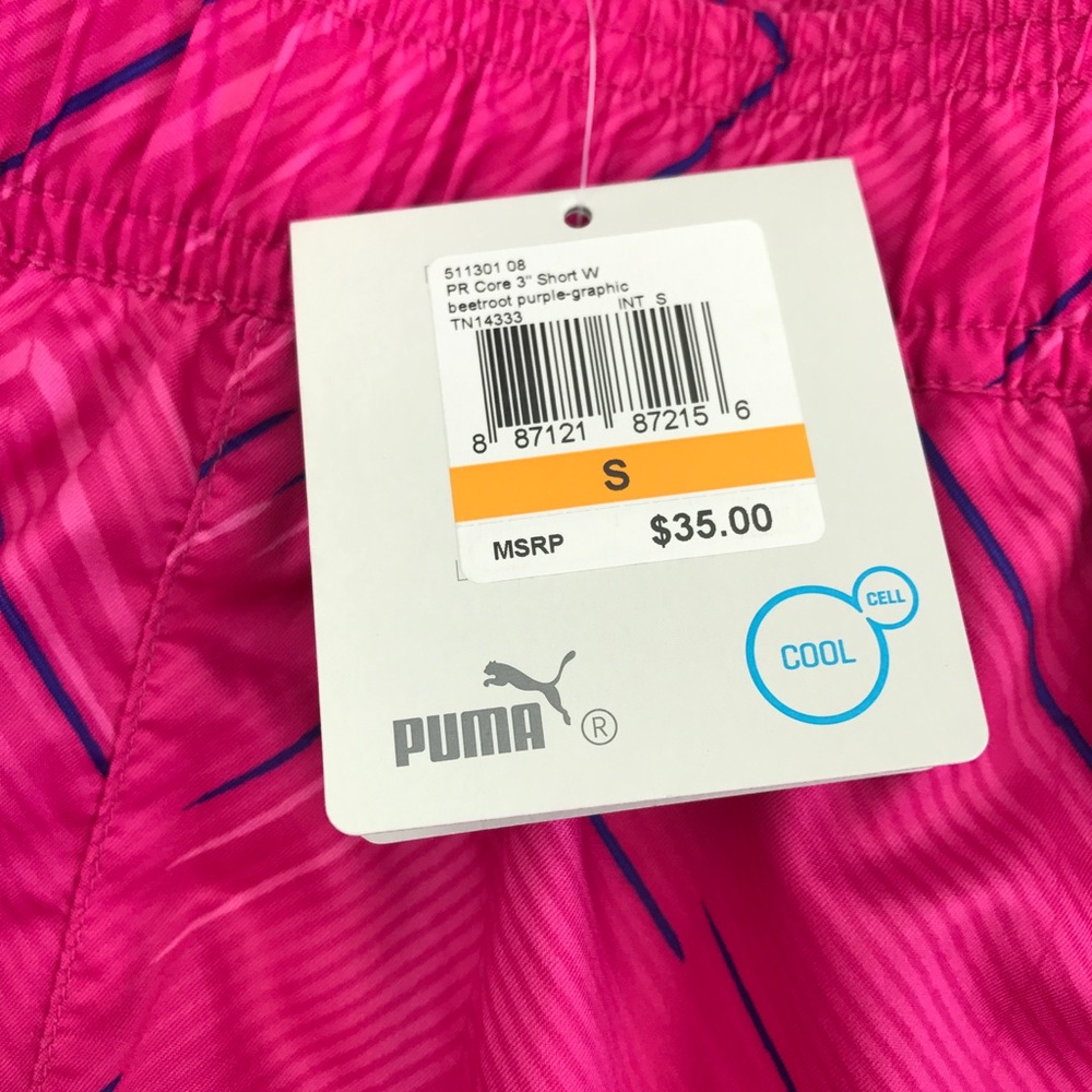 💕SALE💕NWT Puma Core Shorts in Beetroot Purple - Picture 6 of 8